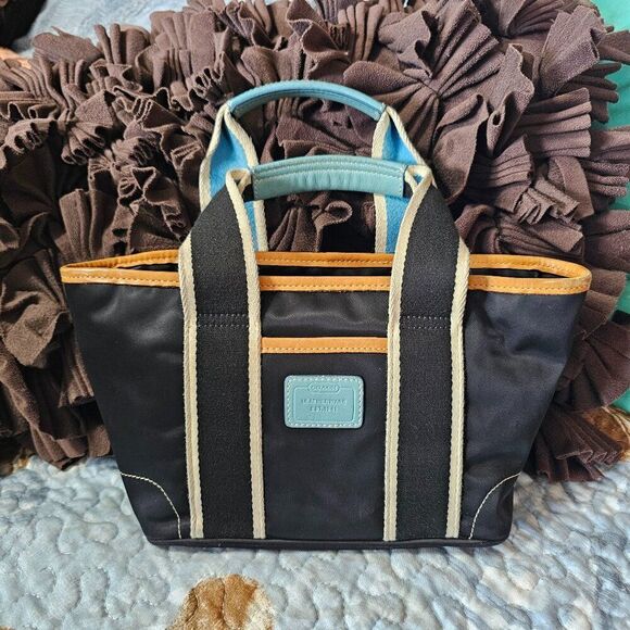 2004 Vintage Coach Y2K Mini Hampton Tote Satchel Purse Bag - Picture 1 of 8